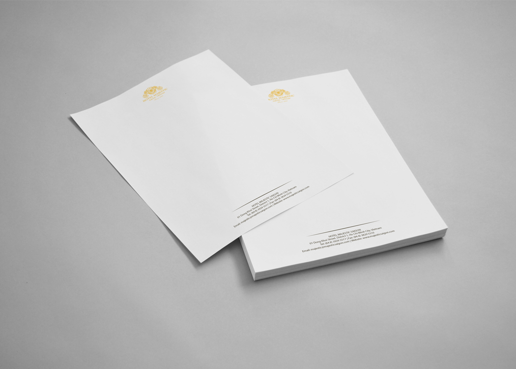 MAJESTIC HOTEL - Dự án Thiết kế logo và bộ nhận diện thương hiệu khách sạn Majestic